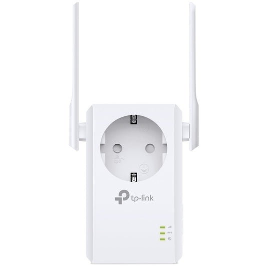 TP-Link 300 Mbit/s WiFi repetitor sa integrisanom utičnicom. 300 Mbps. IEEE 802.11b. IEEE 802.11g. IEEE 802.11n. IEEE 802.3. IEEE 802.3u. Brzi Ethernet. 10.100 Mbps. Wi-Fi 4 (802.11n). 802.11b. 802.11g. Wi-Fi 4 (802.11n)