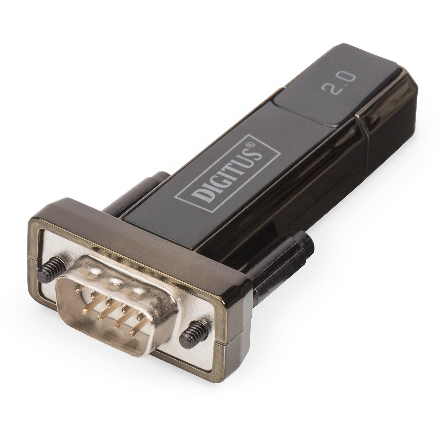 Digitus USB 2.0 serijski adapter. D-Sub. USB. Crni.