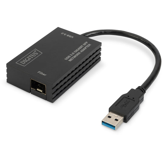 Digitus USB 3.0 Gigabit SFP mrežni adapter. Crni. Kina. 0 - 70 °C. 45 mm. 71 mm. 18 mm