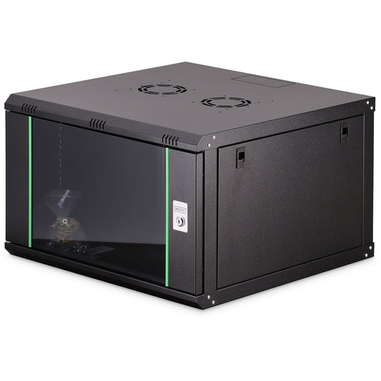 Digitus Dynamic Basic Series zidno kućište - 600x600 mm (ŠxV). Zidna polica. 7U. 60 kg. Zaključava se. 24 kg. Crna.