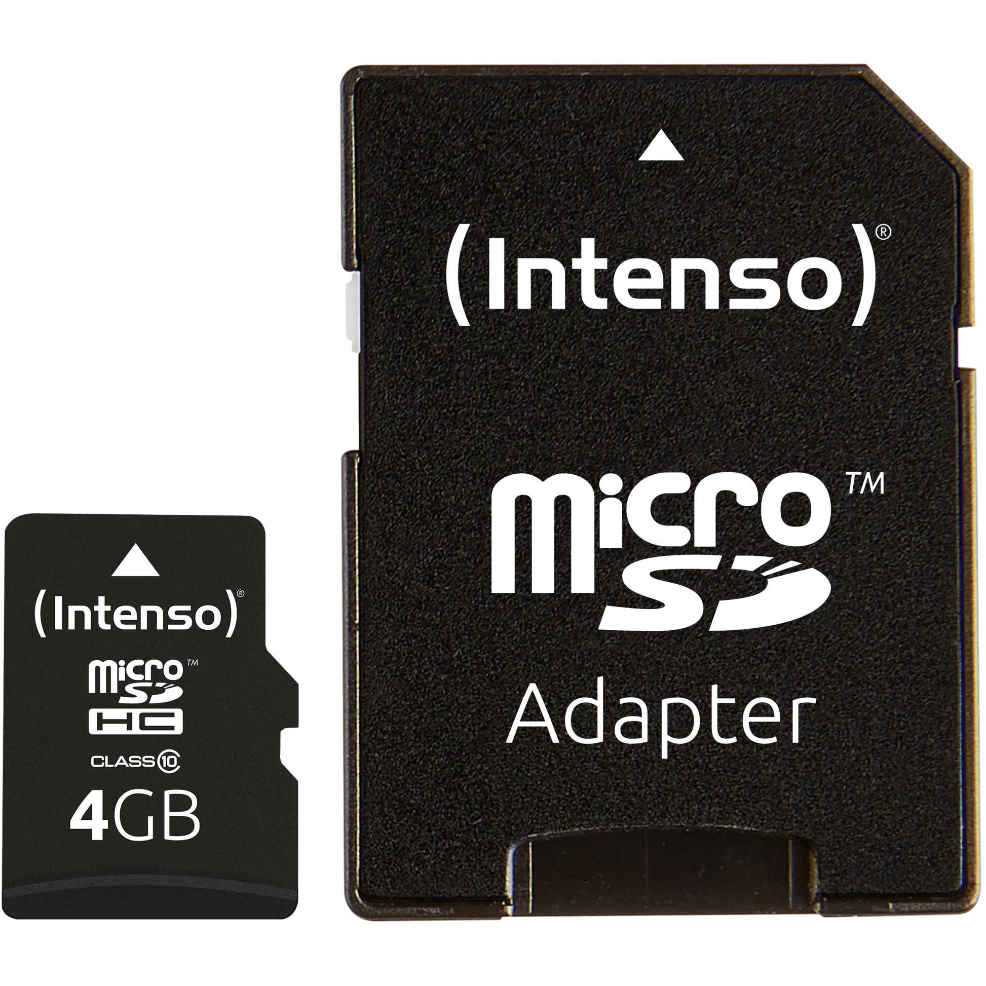 Intenso 4GB MicroSDHC. 4 GB. MicroSDHC. Klasa 10. 25 MB/s. Otporno na udarce. Otporno na temperature. Vodootporno. Otporno na rendgenske zrake. Crna.