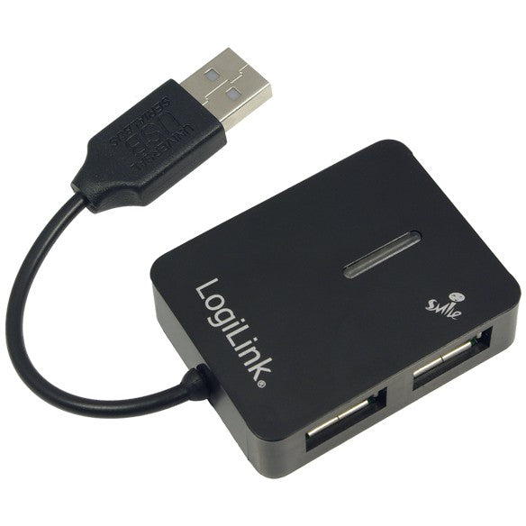 LogiLink USB 2.0 hub sa 4 porta. 480 Mbps. Crni. Windows 98SE/ME/200/XP/Vista/2003/7. 450g