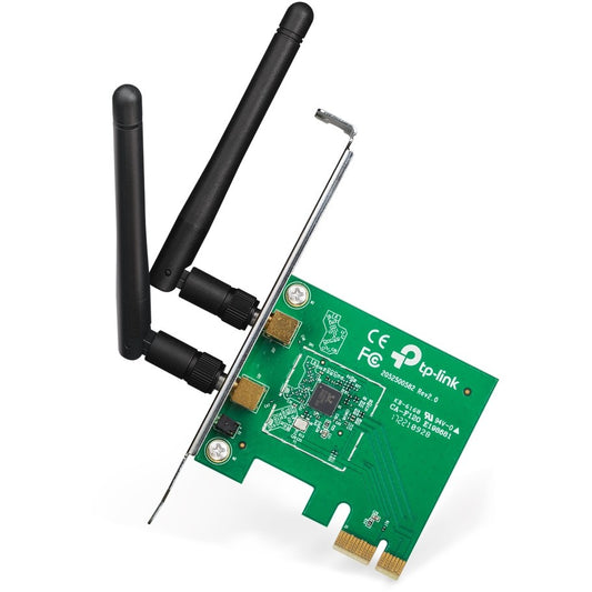 TP-Link 300 Mbps Wi-Fi PCI Express adapter. Ugrađen. Bežični. PCI Express. Wi-Fi. 300 Mbps. Zelen.