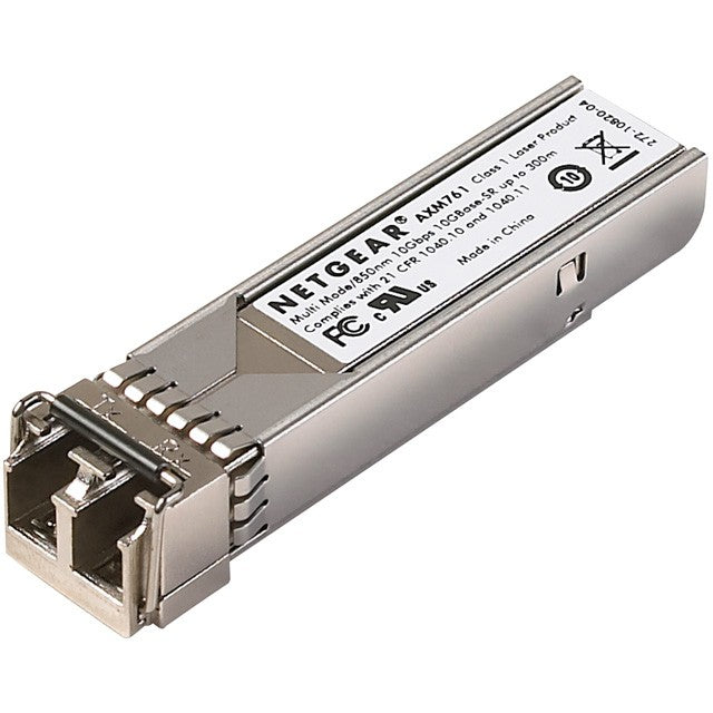 NETGEAR 10 Gigabit SR SFP+ moduli. 10000 Mbps. 300 m. 10Gbase-SR. 17.1g