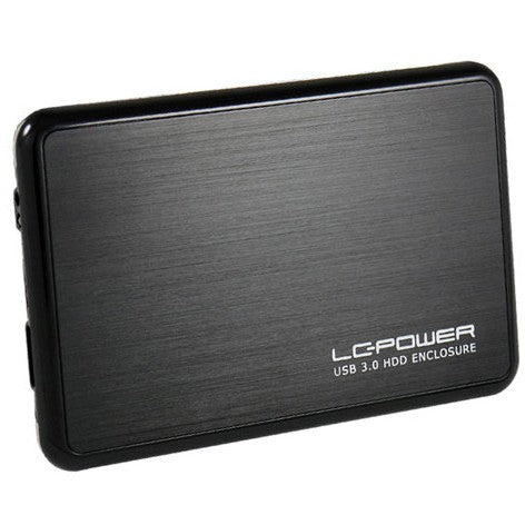 LC Power LC-25BUB3. 2.5". SATA. Serial ATA II. 5 Gbit/s. Aluminij. Crna.