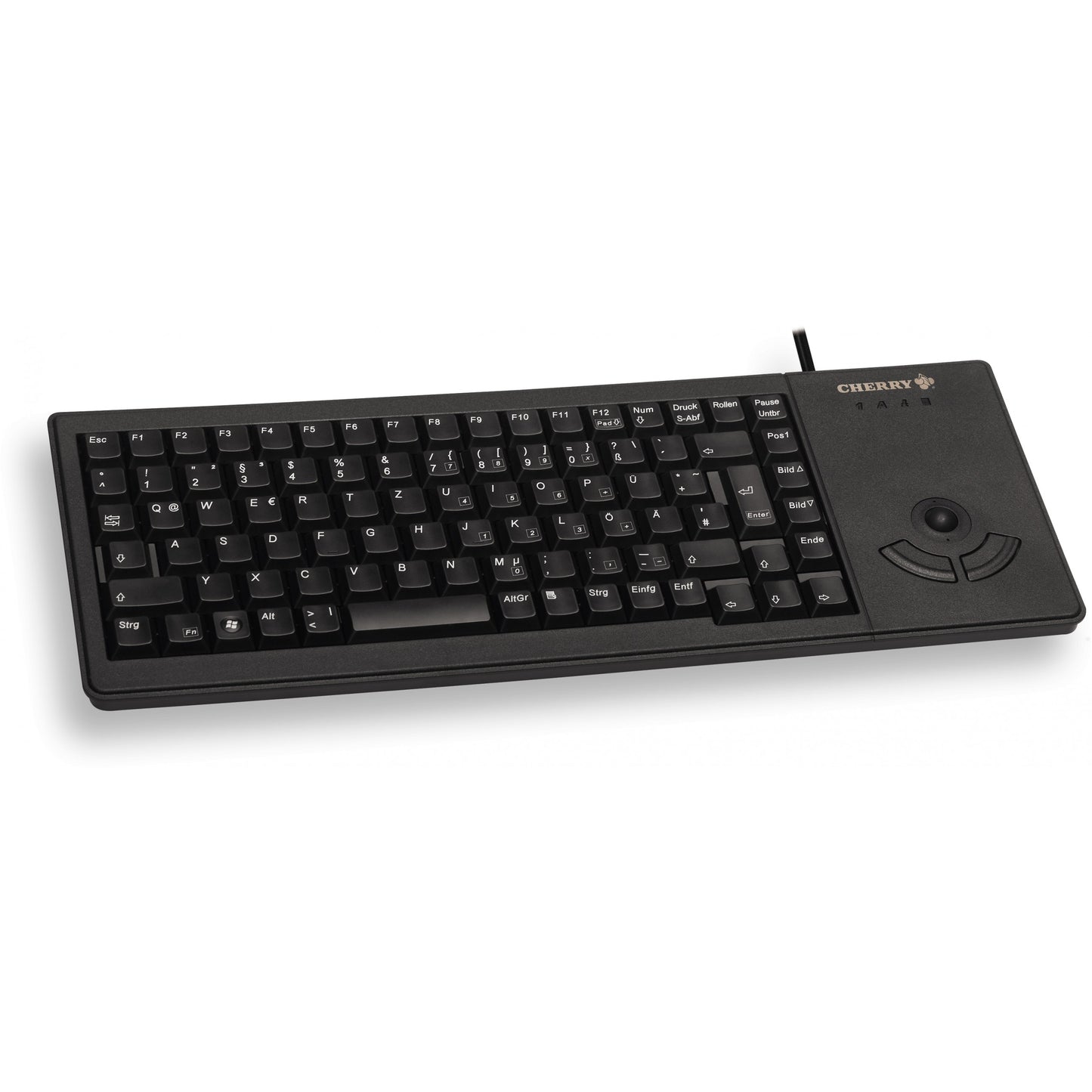 CHERRY XS G84-5400 Žičana tastatura sa TRACKBALL-om. USB. Crna (QWERTZ - DE). Puna veličina (100%). Žičana. USB. QWERTZ. Crna.