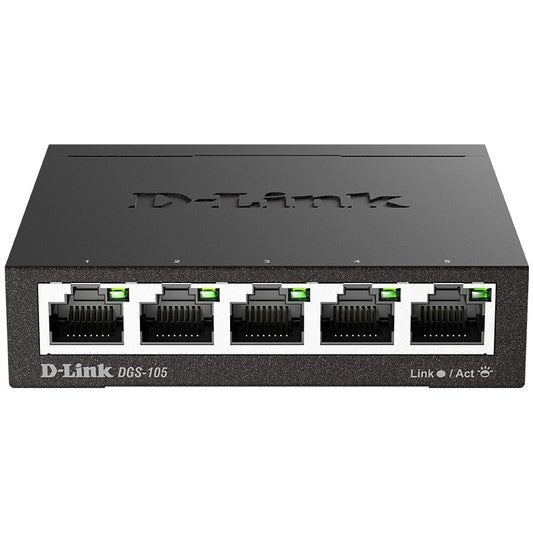 D-Link DGS-105. Neupravljan. L2. Gigabit Ethernet (10/100/1000). Puni dupleks.