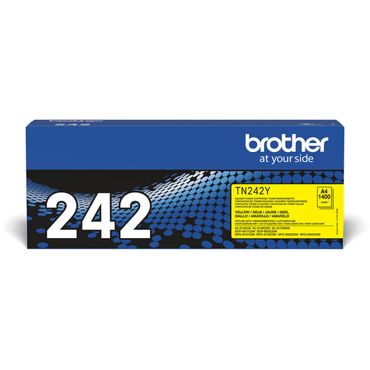 Brother TN-242Y. 1400 stranica. Žuta. 1 komad.