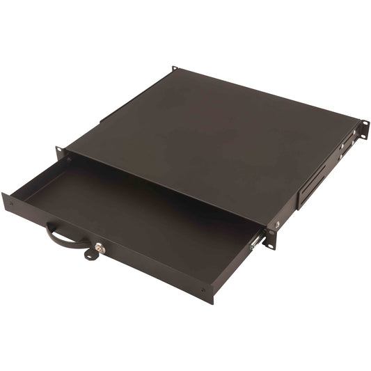 Digitus ladica za tastaturu i držač dokumenata za 483 mm (19") rackove. Crna. 3,5 kg