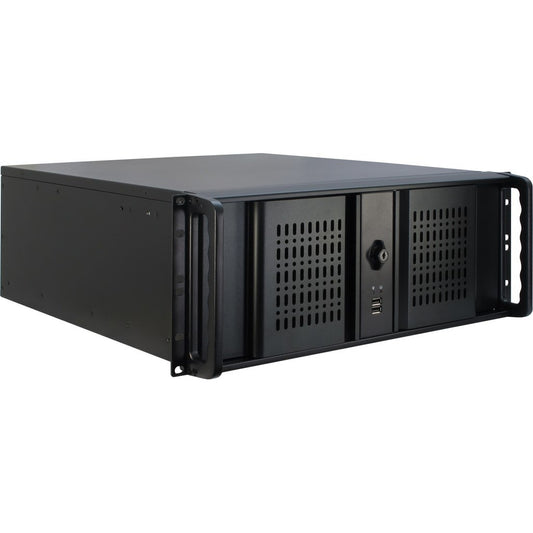 Inter-Tech 4U-4098-S. Rack. Server. Crna. ATX. mikro ATX. Mini ITX. Čelik. 4U
