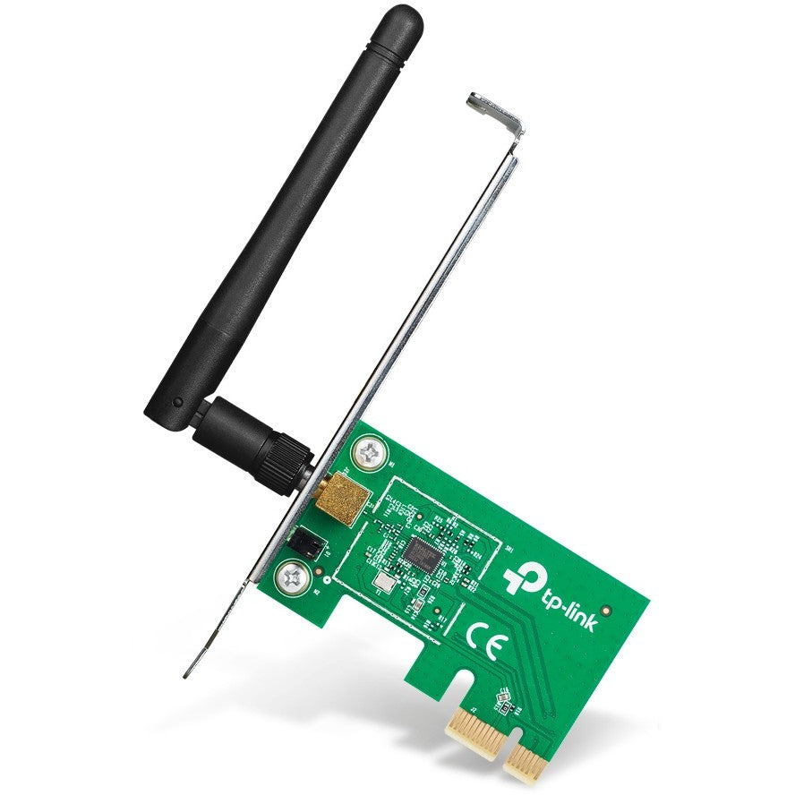 TP-Link 150 Mbps Wi-Fi PCI Express adapter. Ugrađen. Bežični. PCI Express. Wi-Fi. 150 Mbps. Zelen.