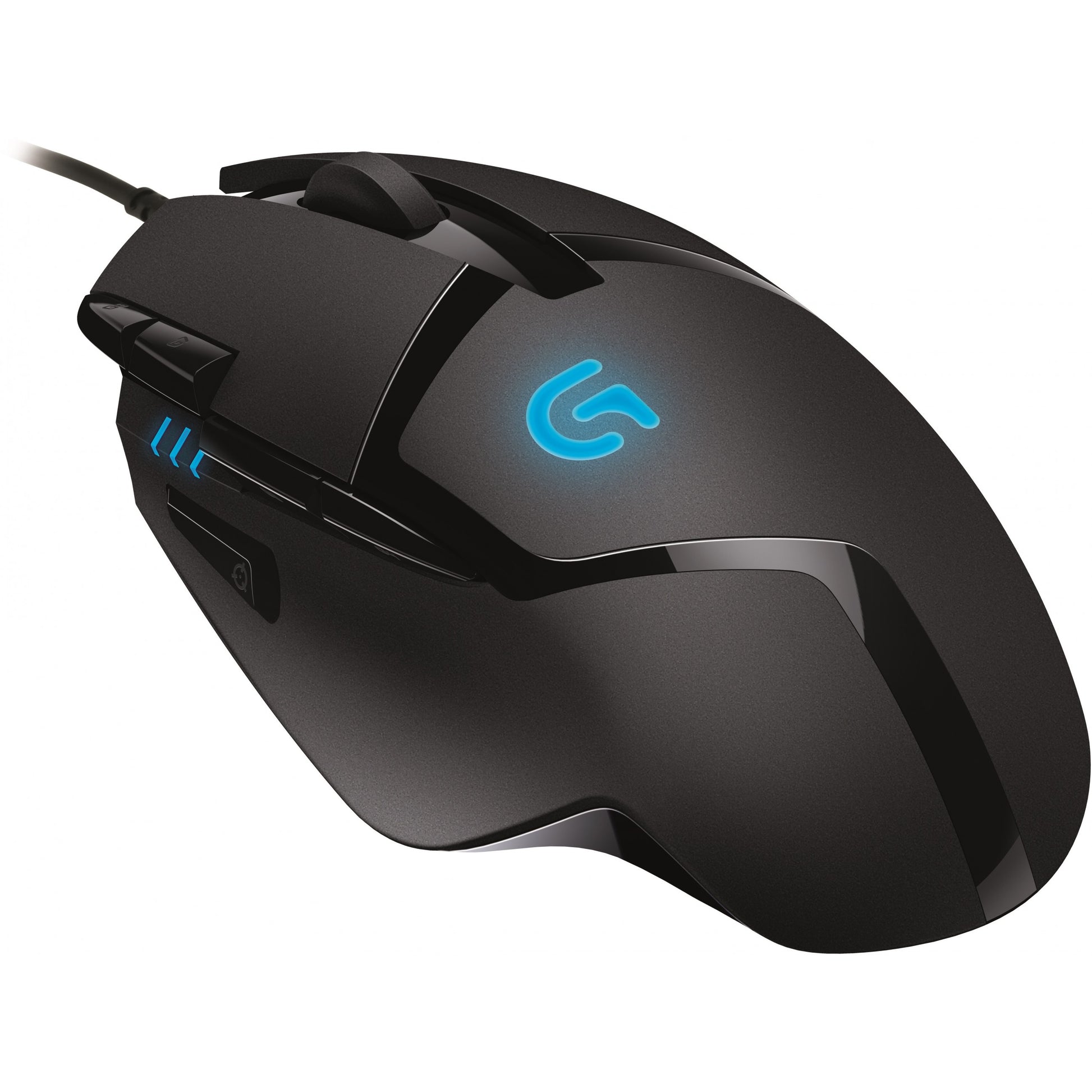Logitech G 910-004067. Optički. USB Tip-A. 4000 DPI. 1 ms. Crna.