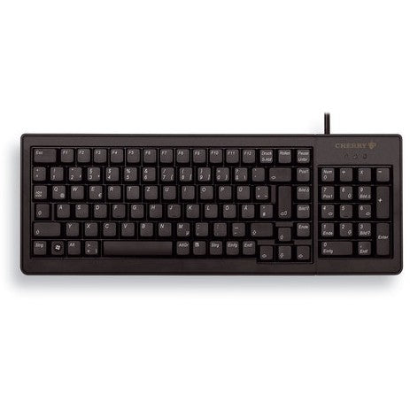 CHERRY XS G84-5200 KOMPAKTNA TASTATURA. Žičana. USB/PS2. Crna (QWERTZ - DE). Puna veličina (100%). Žičana. USB. QWERTZ. Crna
