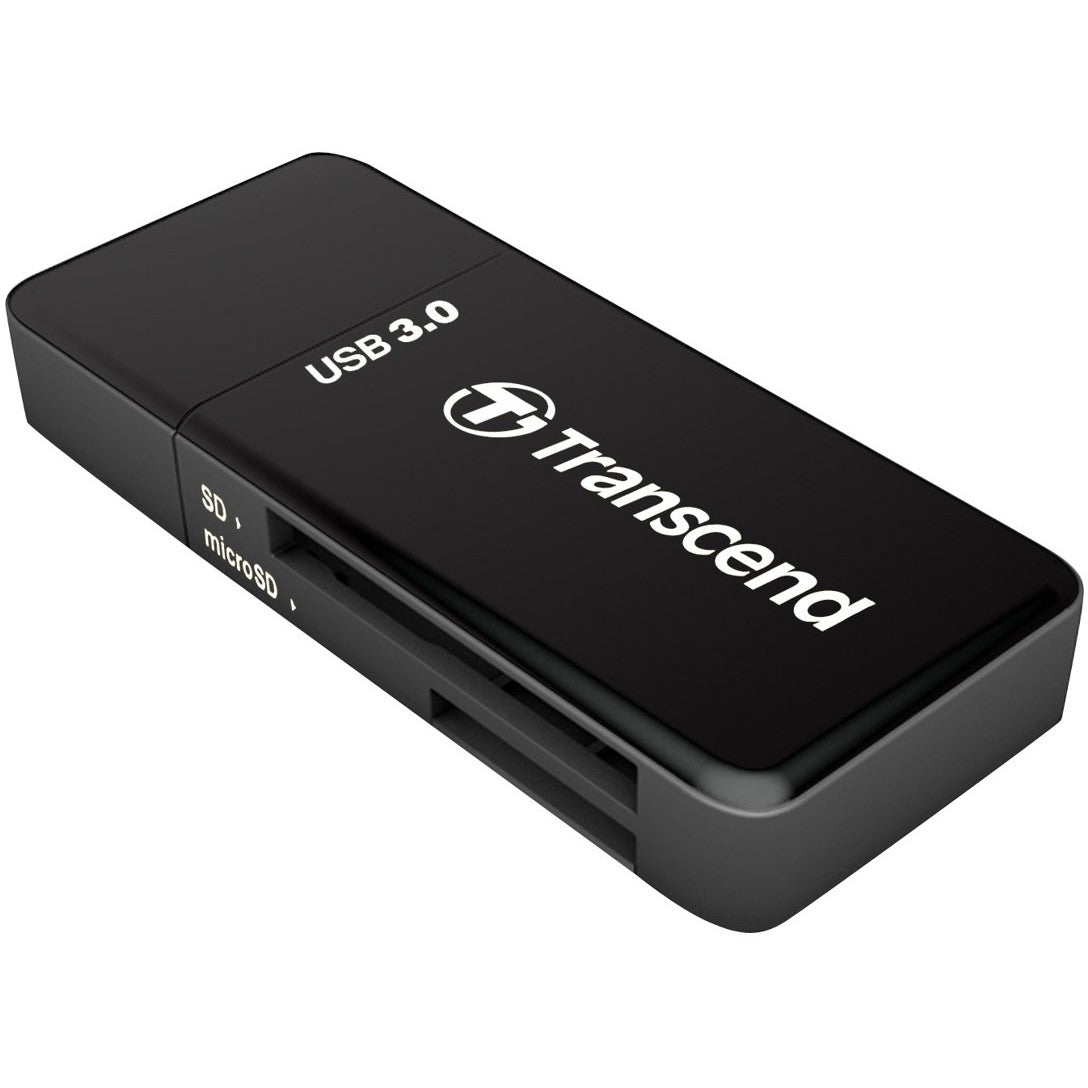 Transcend RDF5. MicroSDHC. MicroSDXC. SDHC. SDXC. Crna. CE/FCC/BSMI/KC/RCM/EAC. USB 3.2 Gen 1 (3.1 Gen 1) Tip-A. 5V. 24mm