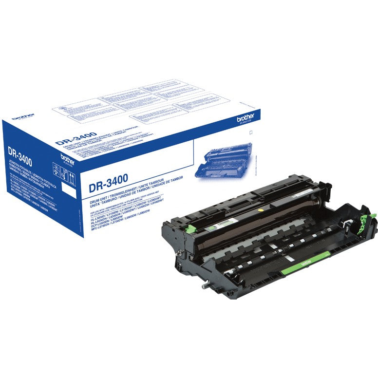 Brother DR-3400. Original. Brother. HL-L5000D. HL-L5100DN. HL-L5100DNT. HL-L5200DW. HL-L5200DWT. HL-L6250DN. HL-L6300DW. HL-L6300DWT..... 1 jedinica. 50.000 stranica. Lasersko štampanje