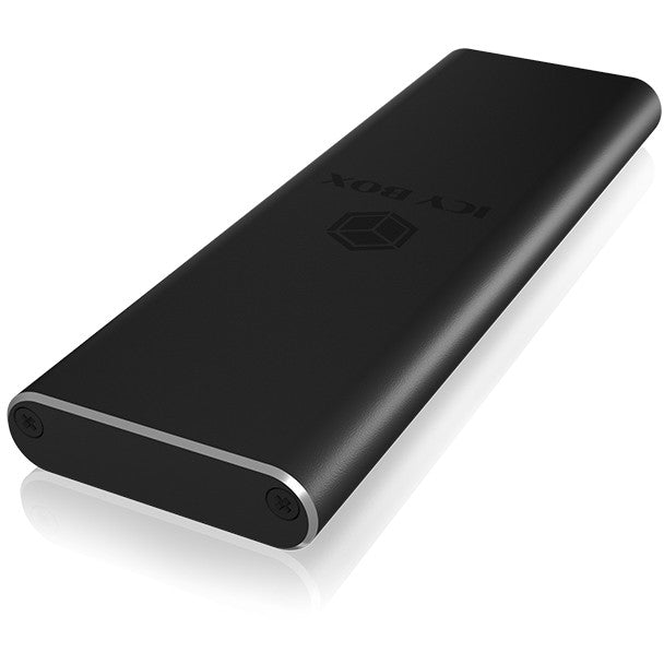 ICY BOX IB-183M2. Vanjsko kućište. 1x M.2 SATA SSD na USB 3.2 Gen 1 Host. Aluminij. Crna boja. Kućište za SSD. M.2. SATA. Serial ATA II. Serial ATA III. 5 Gbit/s. Hot-Swap. Crna boja.