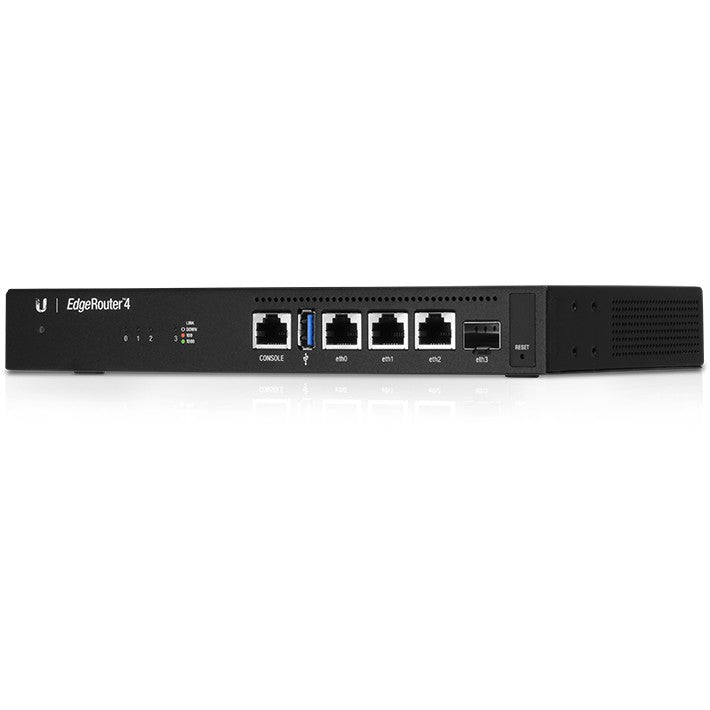 Ubiquiti EdgeRouter 4. Ethernet WAN. Gigabit Ethernet. Crni.