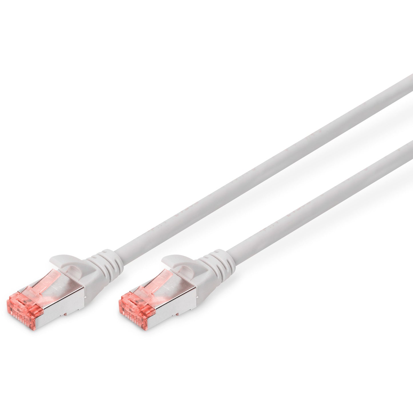 Digitus CAT 6 S/FTP patch kabel. 10 m. Cat6. S/FTP (S-STP). RJ-45. RJ-45. Sivi.