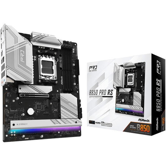 Asrock B850 Pro RS. AMD. Podnožje AM5. AMD Ryzen 7000 serija. AMD Ryzen 8000 serija. AMD Ryzen 9000 serija. DDR5 SDRAM. 256GB. DIMM