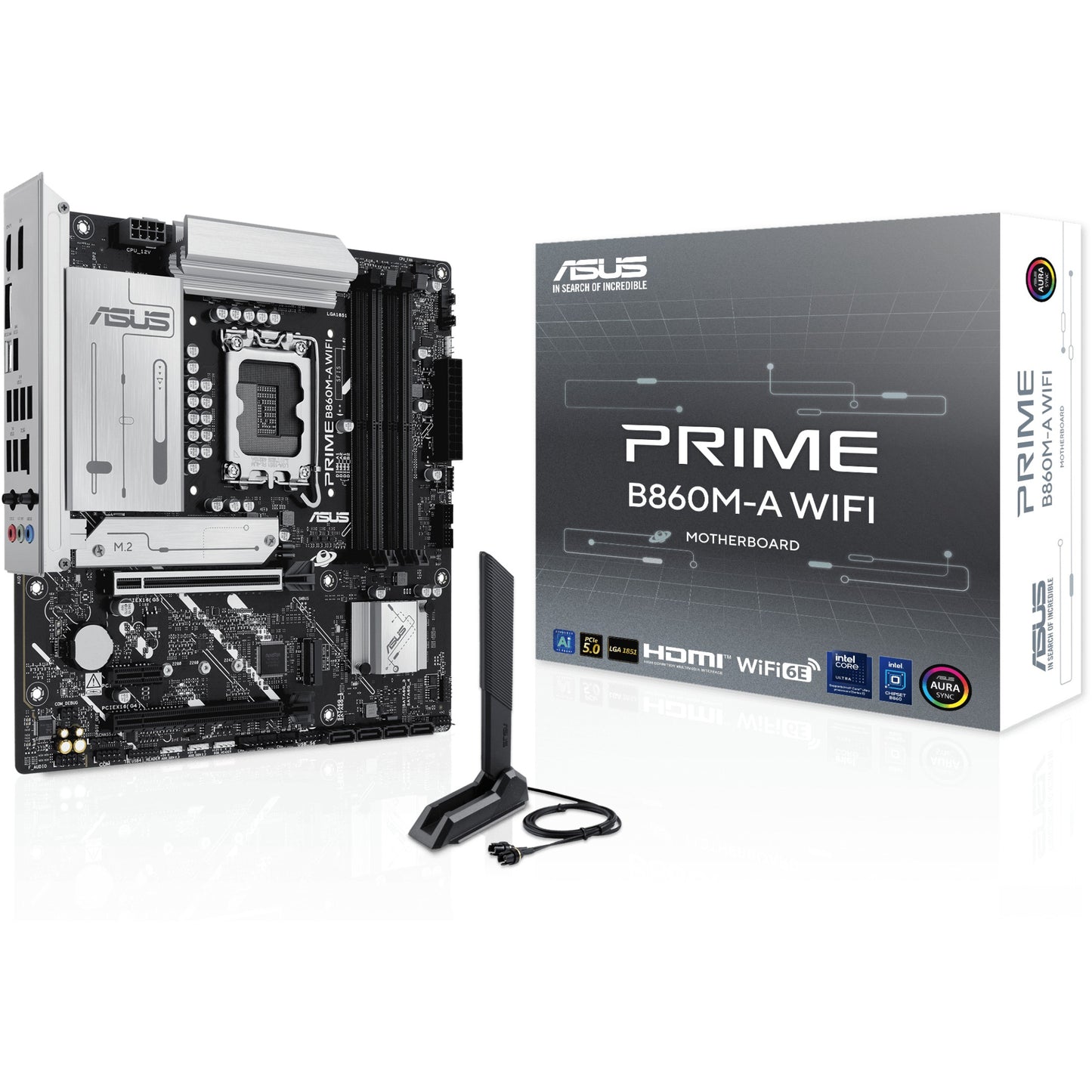 ASUS PRIME B860M-A WIFI. Intel. LGA 1851 (Socket V1). Intel Core Ultra (Serija 2). LGA 1851. DDR5 SDRAM. 256GB