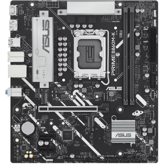 ASUS PRIME B860M-K. Intel. LGA 1851 (Socket V1). Intel Core Ultra (Serija 2). LGA 1851. DDR5 SDRAM. 128GB