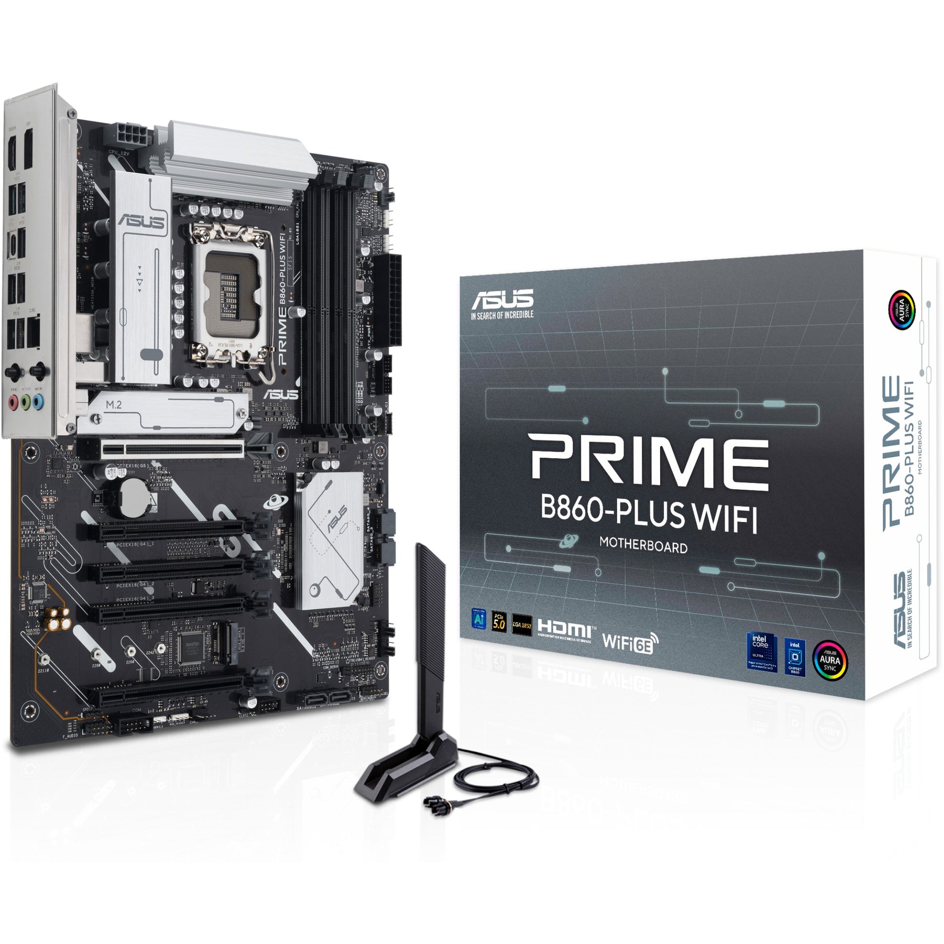 ASUS PRIME B860-PLUS WIFI. Intel. LGA 1851 (Socket V1). Intel Core Ultra (Serija 2). LGA 1851. DDR5 SDRAM. 256GB