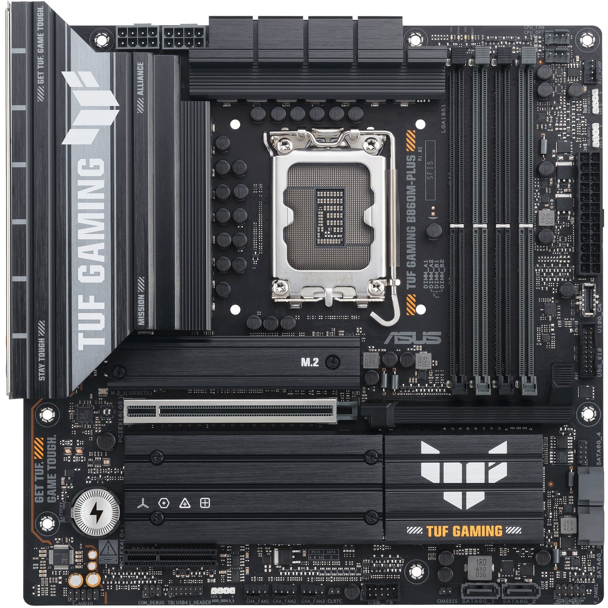 ASUS TUF GAMING B860M-PLUS. Intel. LGA 1851 (Socket V1). Intel Core Ultra (Serija 2). LGA 1851. DDR5 SDRAM. 256GB
