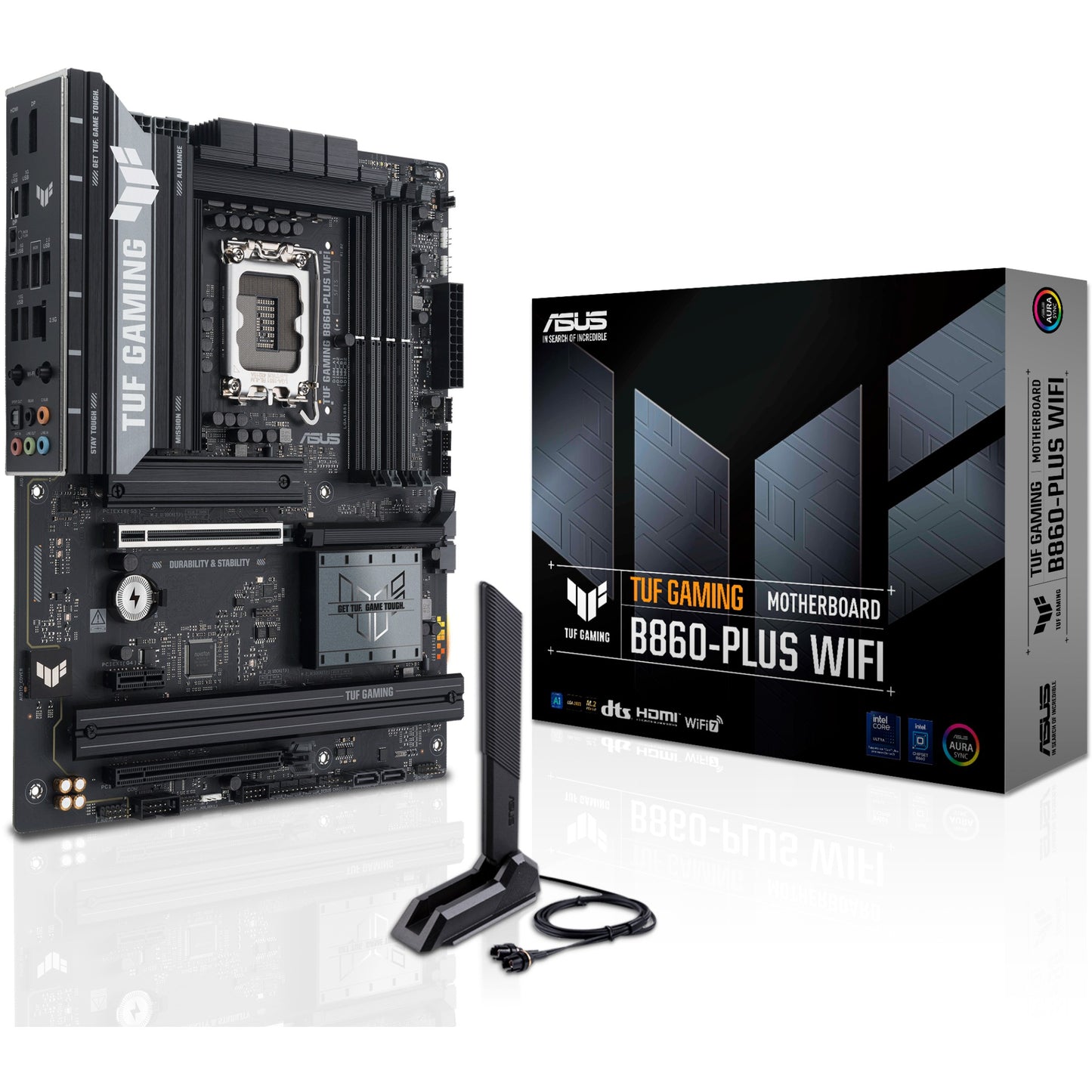 ASUS TUF GAMING B860-PLUS WIFI. Intel. LGA 1851 (Socket V1). Intel Core Ultra (Serija 2). LGA 1851. DDR5 SDRAM. 256GB