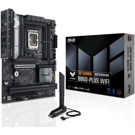 ASUS TUF GAMING B860-PLUS WIFI. Intel. LGA 1851 (Socket V1). Intel Core Ultra (Serija 2). LGA 1851. DDR5 SDRAM. 256GB