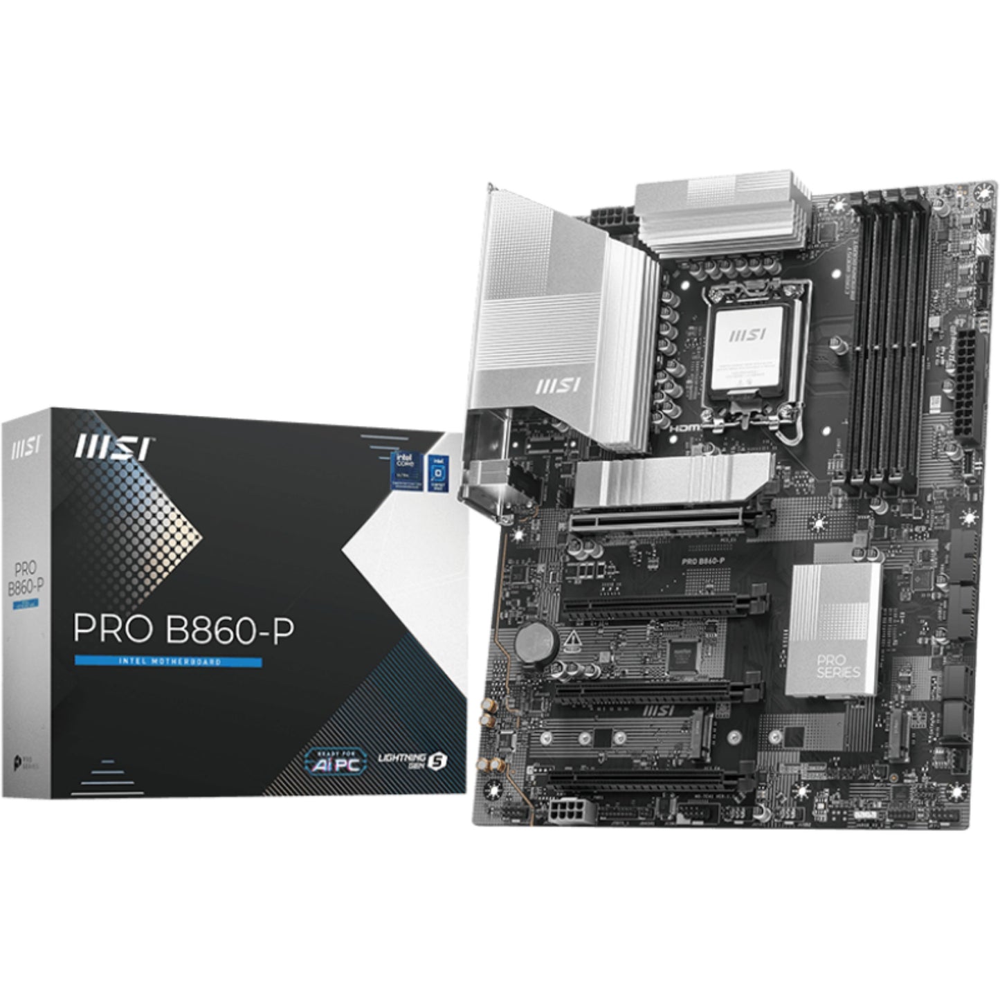MSI PRO B860-P. Intel. LGA 1851 (Socket V1). Intel Core Ultra (Serija 2). LGA 1851. 256GB. DDR5 SDRAM.