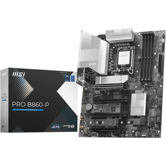 MSI PRO B860-P. Intel. LGA 1851 (Socket V1). Intel Core Ultra (Serija 2). LGA 1851. 256GB. DDR5 SDRAM.