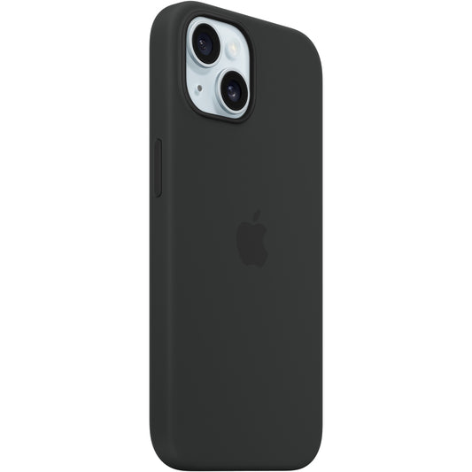 Silikonska futrola za Apple iPhone 15 sa MagSafe-om – crna. Futrola. Apple. iPhone 15. 15,5 cm (6,1"). Crna.