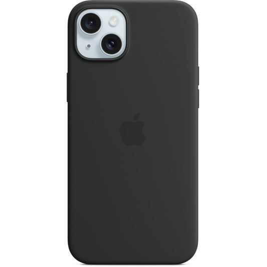 Silikonska futrola za Apple iPhone 15 Plus sa MagSafe-om – crna. Futrola. Apple. iPhone 15 Plus. 17 cm (6,7"). Crna.