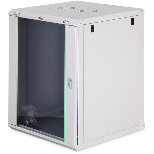 Digitus Dynamic Basic Series zidno kućište - 600x600 mm (ŠxV). Zidna polica. 16U. 60 kg. Može se zaključati. Siva.